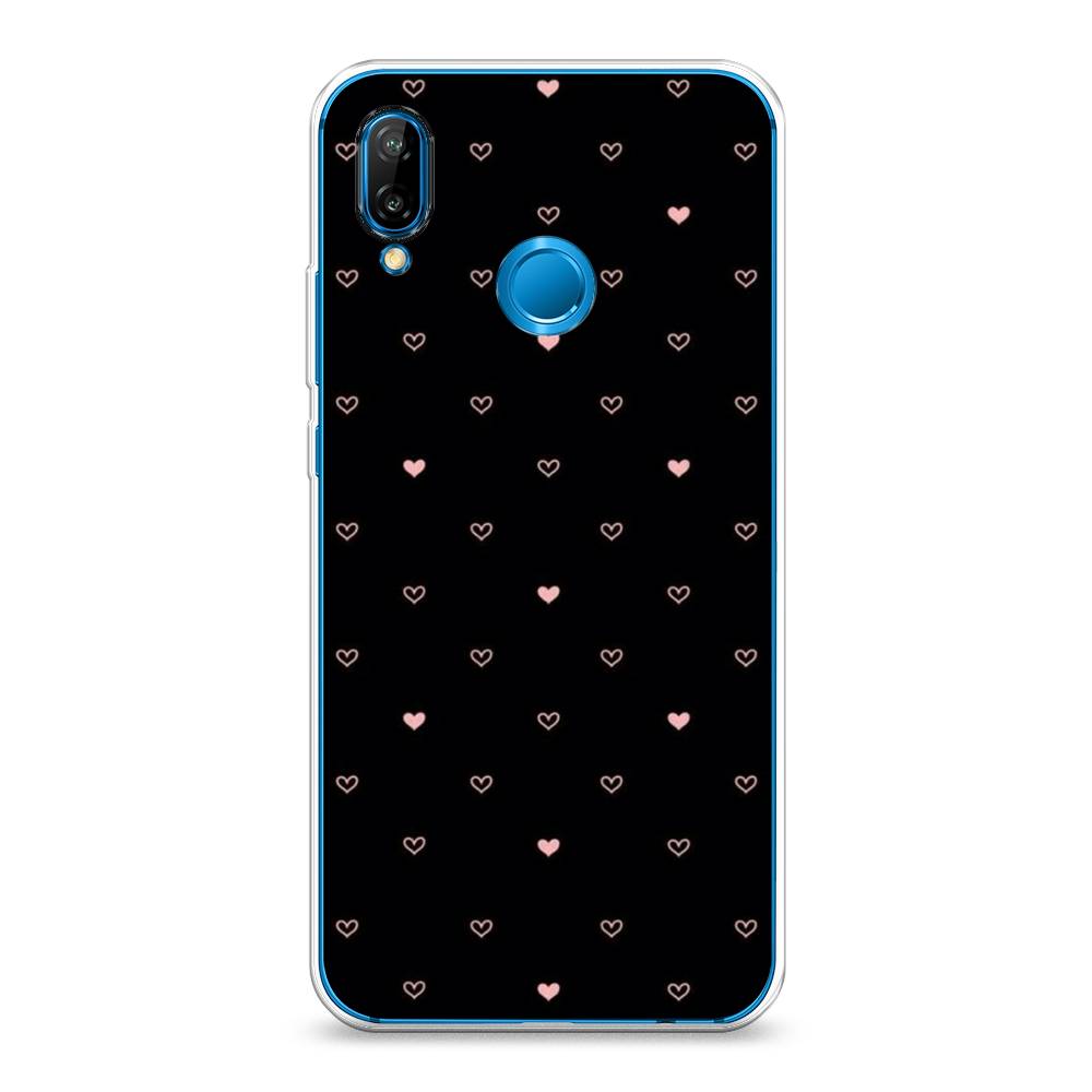 

Чехол Awog на Huawei P20 Lite "Черный фон и сердечки", Розовый;серый;черный, 64450-3