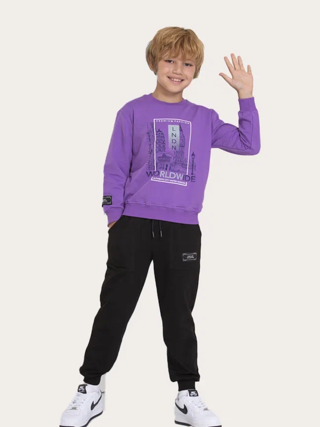 

Костюм спортивный Smile SM8036, фиолетовый, 128, SM8036