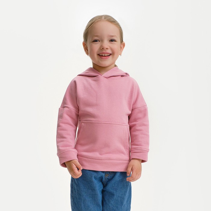 Худи для девочки KAFTAN Basic line, размер 34 (122-128), цвет розовый