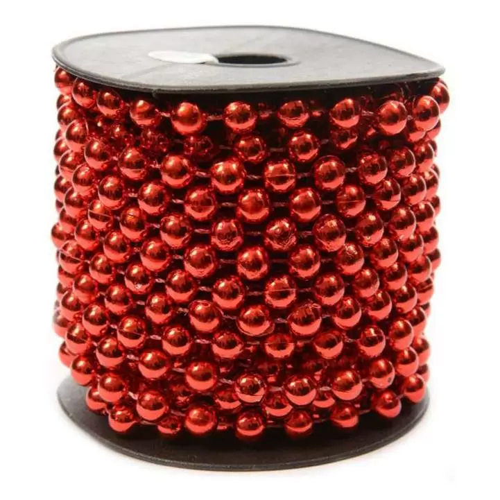 

Бусы новогодние Postmart красный 900 см, Бусы на елку