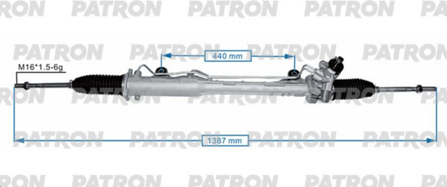 

Рейка рулевая с сервотроником PORSCHE CAYENNE VW TOUAREG 02-10 PATRON PSG1042