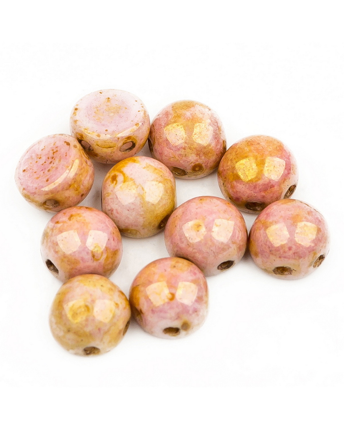 

Бусины Czech Beads Cabochon bead, 6 мм Chalk White Roman Rose, 30 шт, Разноцветный, Cabochon bead