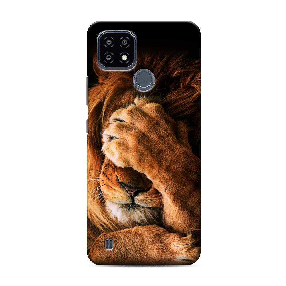 

Пластиковый чехол "Львиный стыд" на Realme C21Y, 256820-1