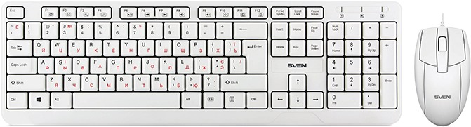Комплект клавиатура и мышь SVEN KB-S330C (SV-017309)