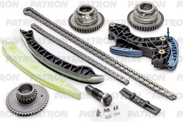 

PATRON Комплект цепи ГРМ (Цепь-2, Нат-2, Усп-3, Шест-1, Ф/р-2) MERCEDES 1.8i M271 2007-