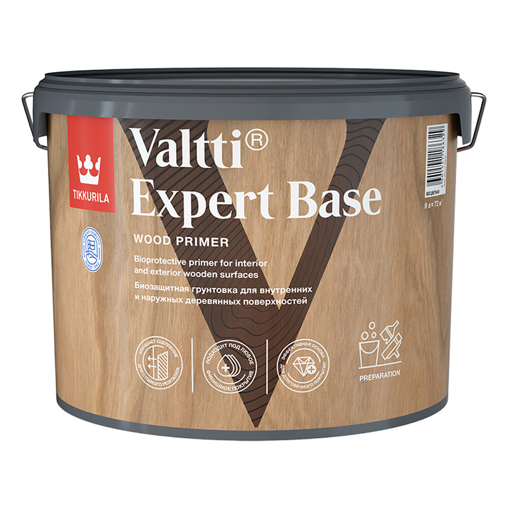 Антисептик Tikkurila Valtti Expert Base бесцветный 9 л