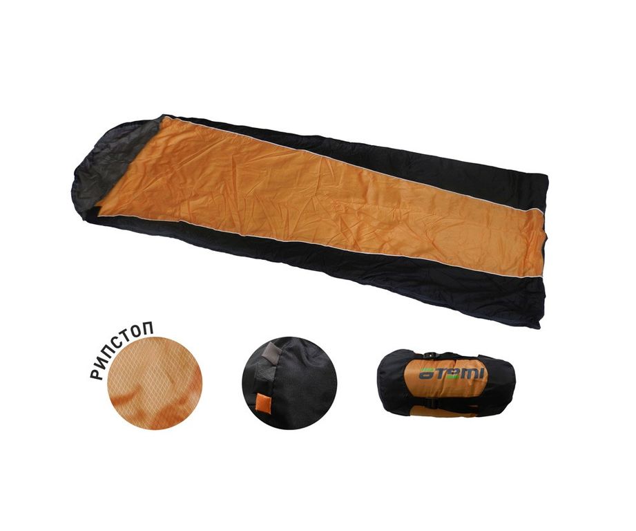 Спальный мешок Atemi Niko оранжевый, левый/правый