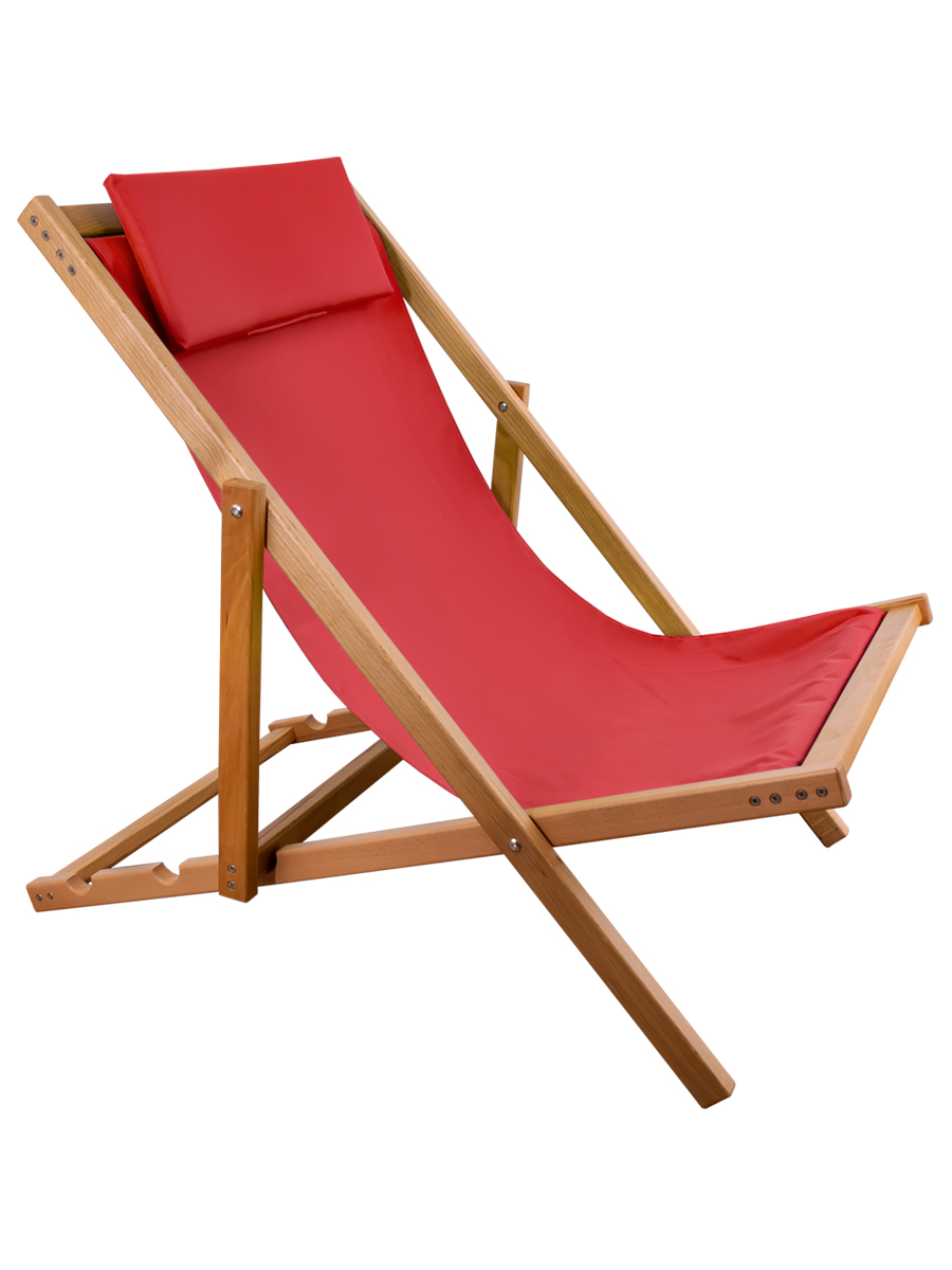 

Шезлонг садовый "Sunny" 68x115x63 см, натуральный, красный, Дубравия, KRF-GS-035, Sunny