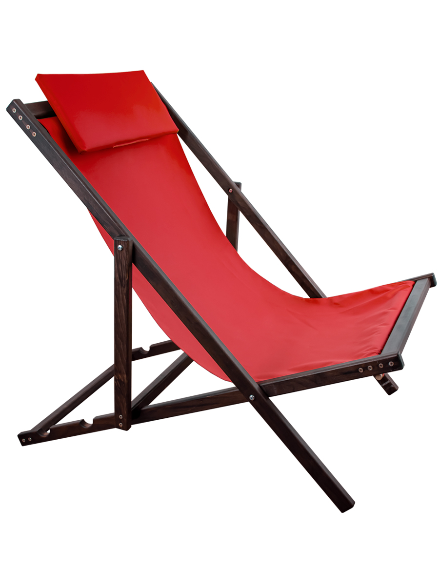 

Шезлонг садовый "Sunny" 68x115x63 см, венге, красный, Дубравия, KRF-GS-038, Sunny