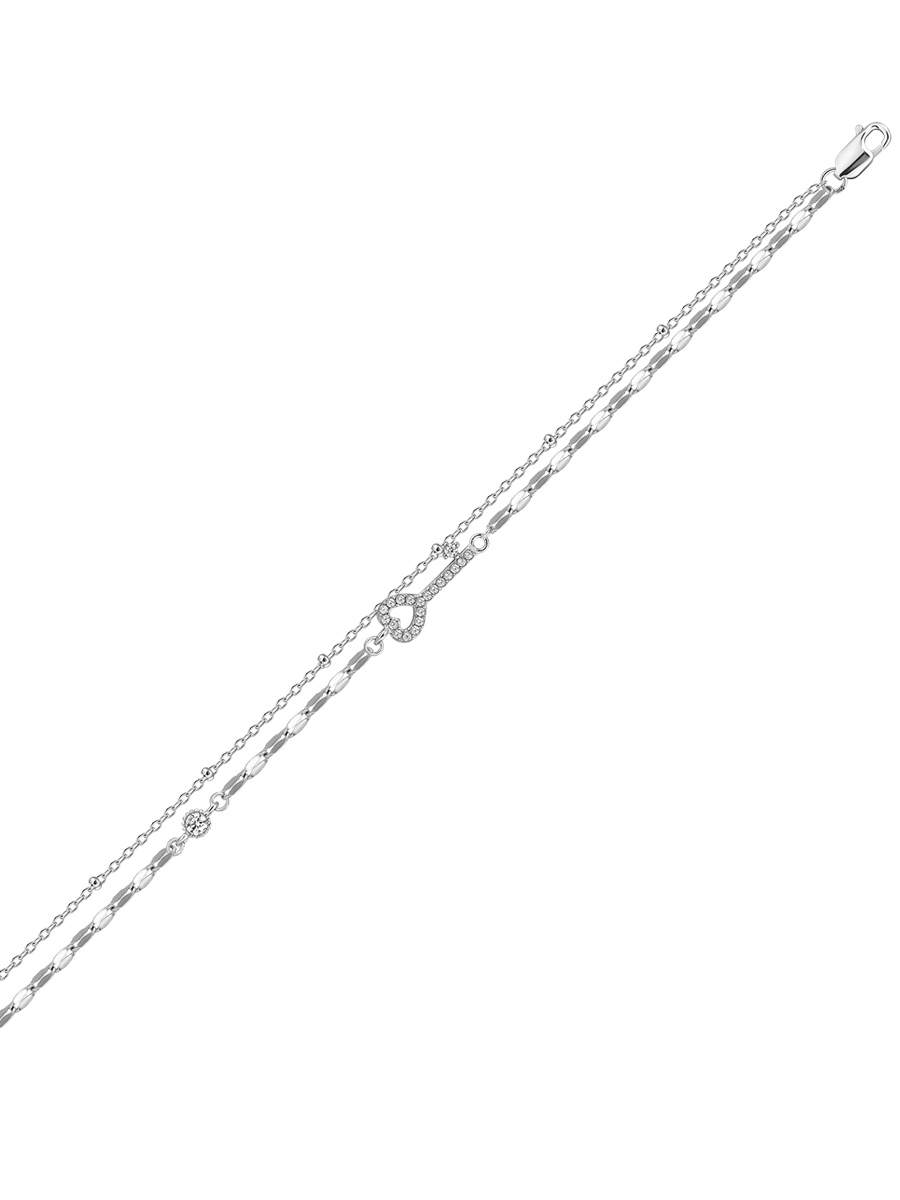 

Браслет из серебра р. 20 MIUZ Diamonds (Московский ювелирный завод) B2036-PR-041, фианит, B2036-PR-041