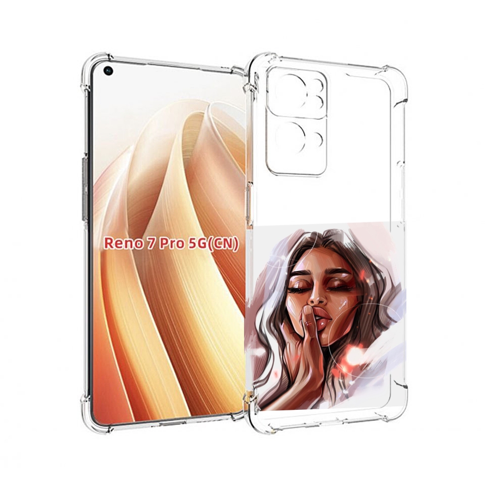 

Чехол MyPads Большие-губы женский для OPPO Reno7 Pro 5G, Прозрачный, Tocco