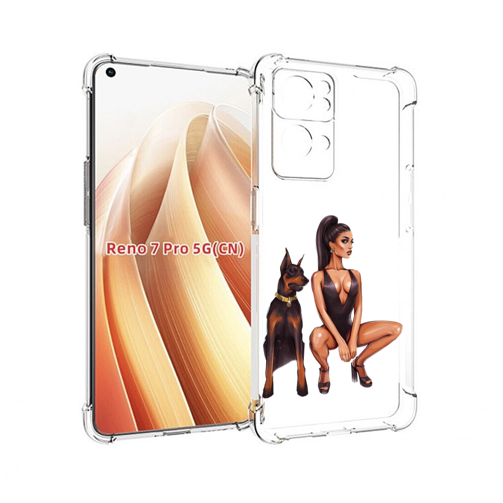 

Чехол MyPads Борзая-девушка для OPPO Reno7 Pro 5G, Прозрачный, Tocco
