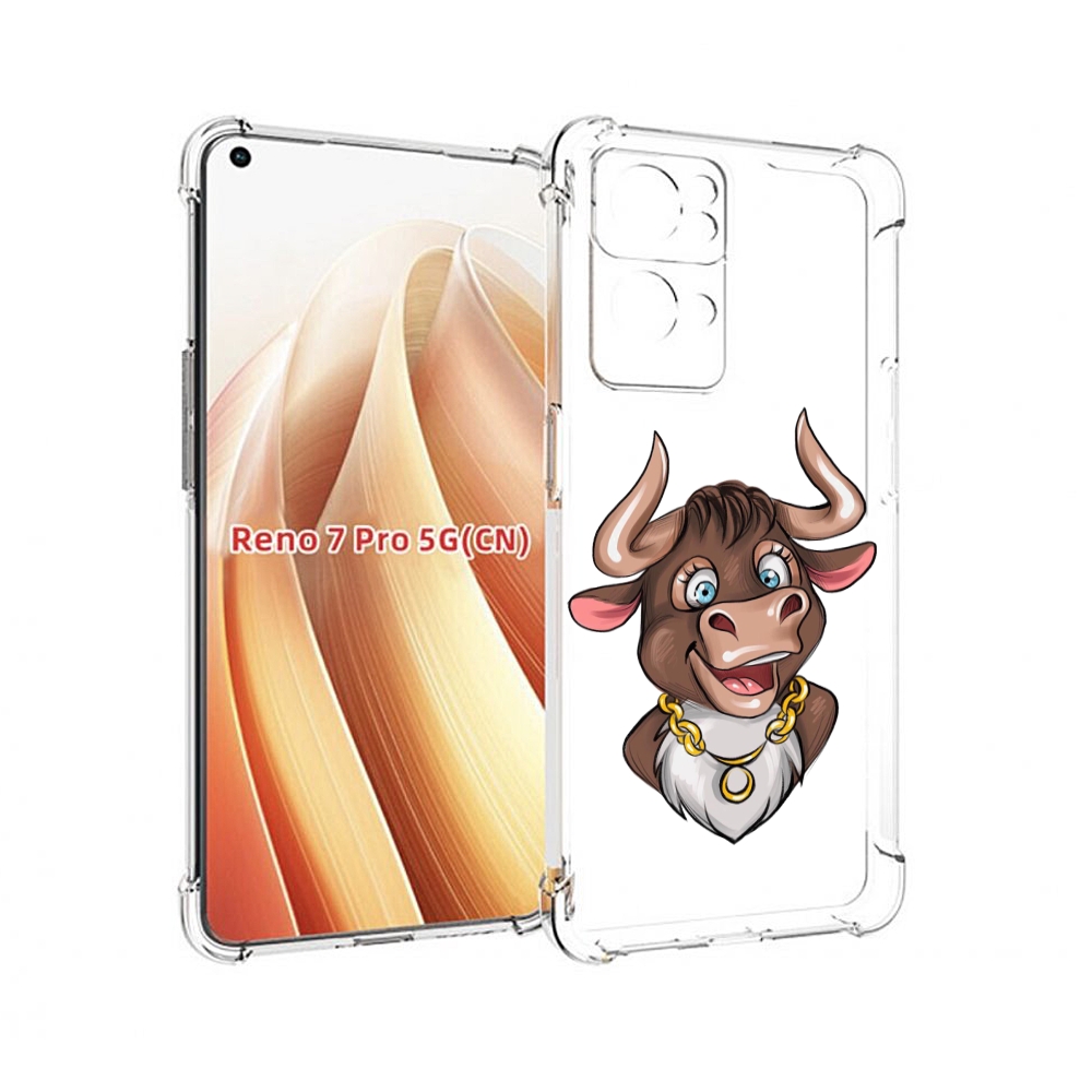 

Чехол MyPads Бычок для OPPO Reno7 Pro 5G, Прозрачный, Tocco