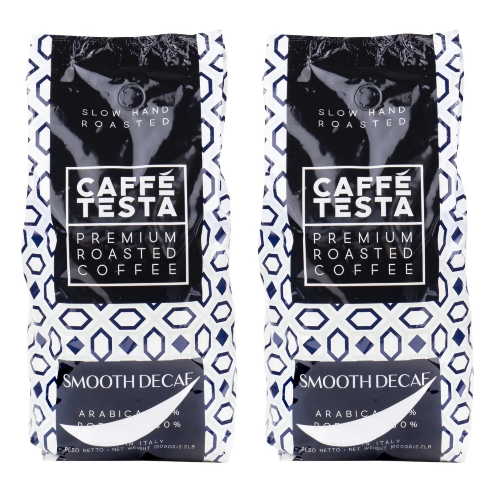 

Кофе в зернах Caffe Testa Smooth Decaf, 1 кг х 2 шт