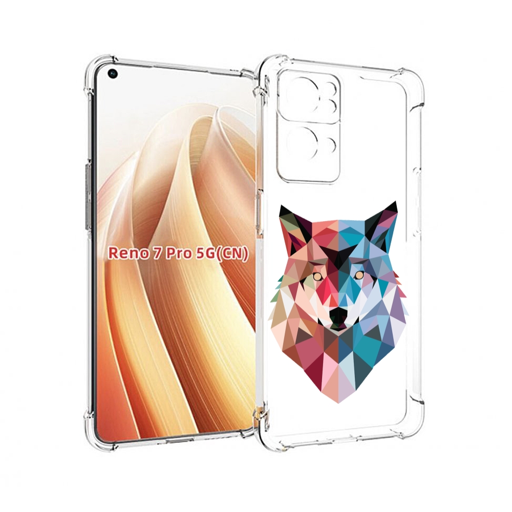 

Чехол MyPads Геометрический-волк для OPPO Reno7 Pro 5G, Прозрачный, Tocco