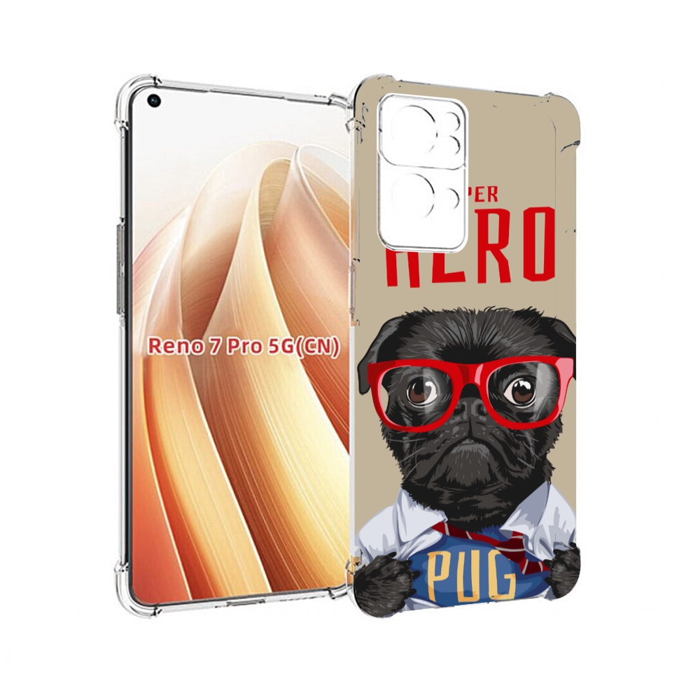 

Чехол MyPads Герой-PUG для OPPO Reno7 Pro 5G, Прозрачный, Tocco