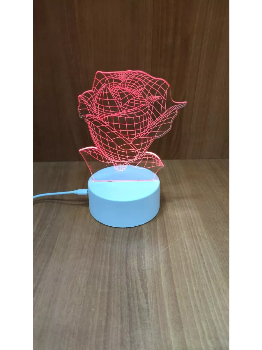 

3D Светильник РОЗА, 06-све176