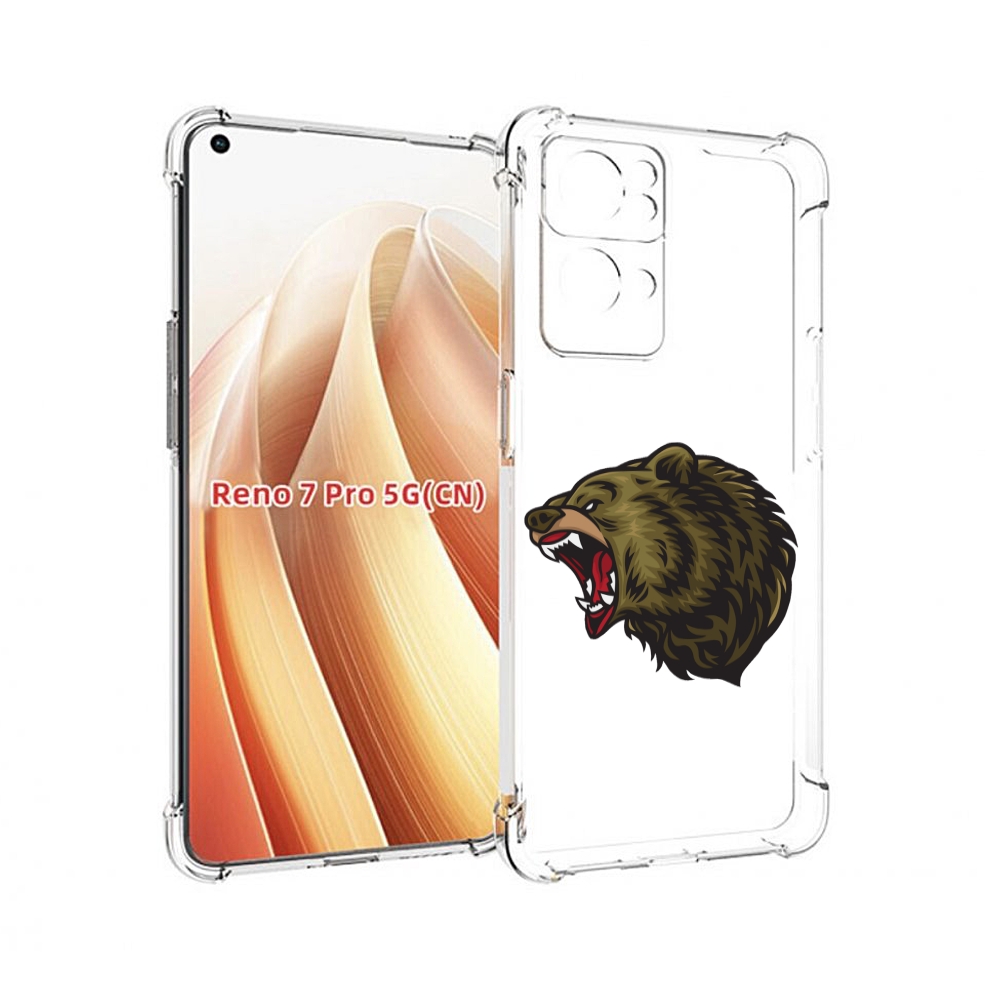 

Чехол MyPads Голова-медведь для OPPO Reno7 Pro 5G, Прозрачный, Tocco