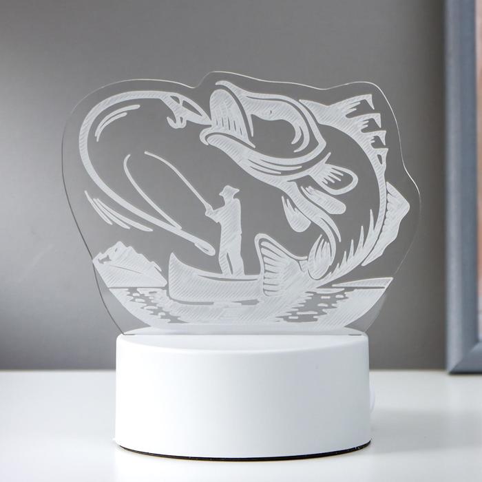

Светильник Risalux Рыбак LED RGB от сети 9.5х13.5х15 см