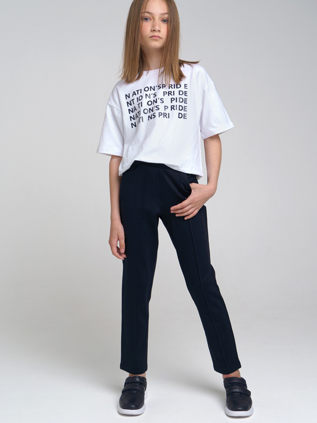 

Брюки детские PlayToday 22227189 цв. тёмно-синий р. 134, 22227189