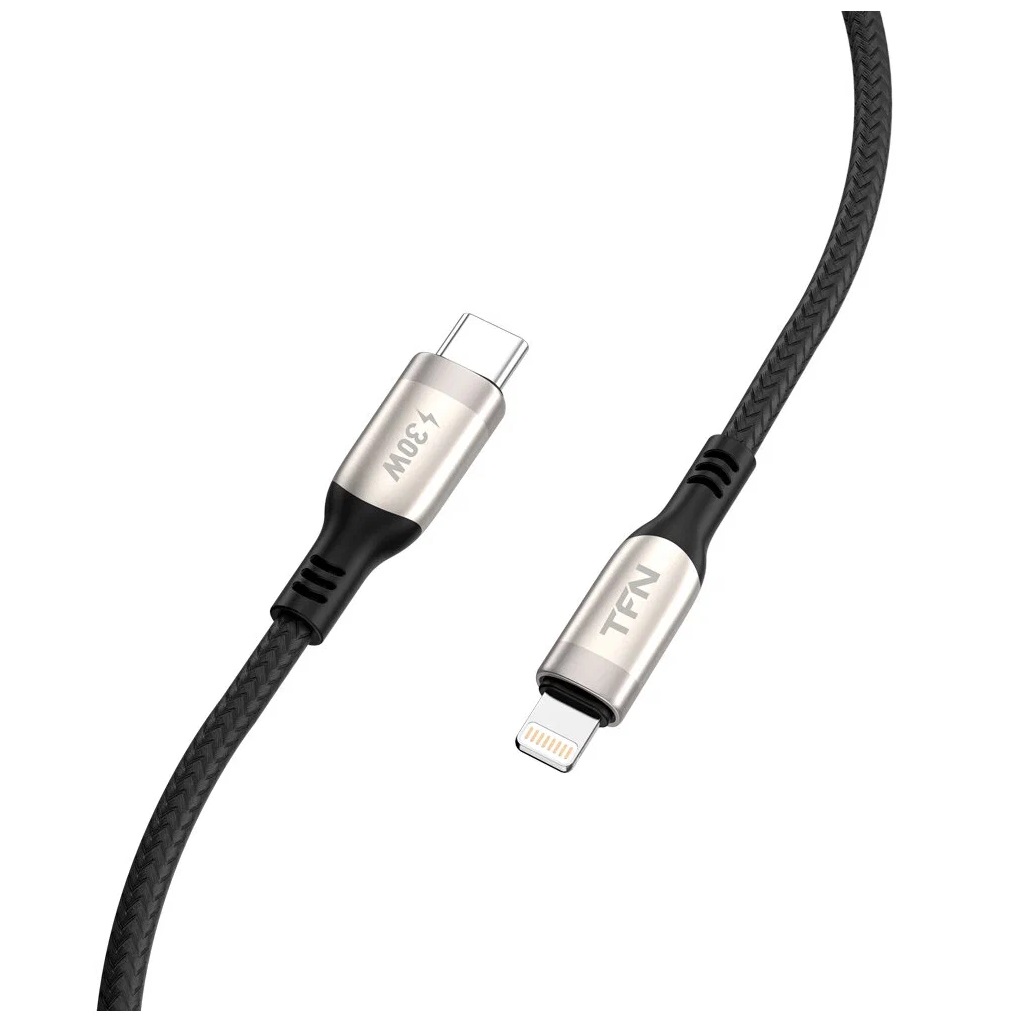 

Кабель TFN TypeC - Lightning, нейлон, 1.2м, никель, TFN-C-B LZ-CL1M-NI