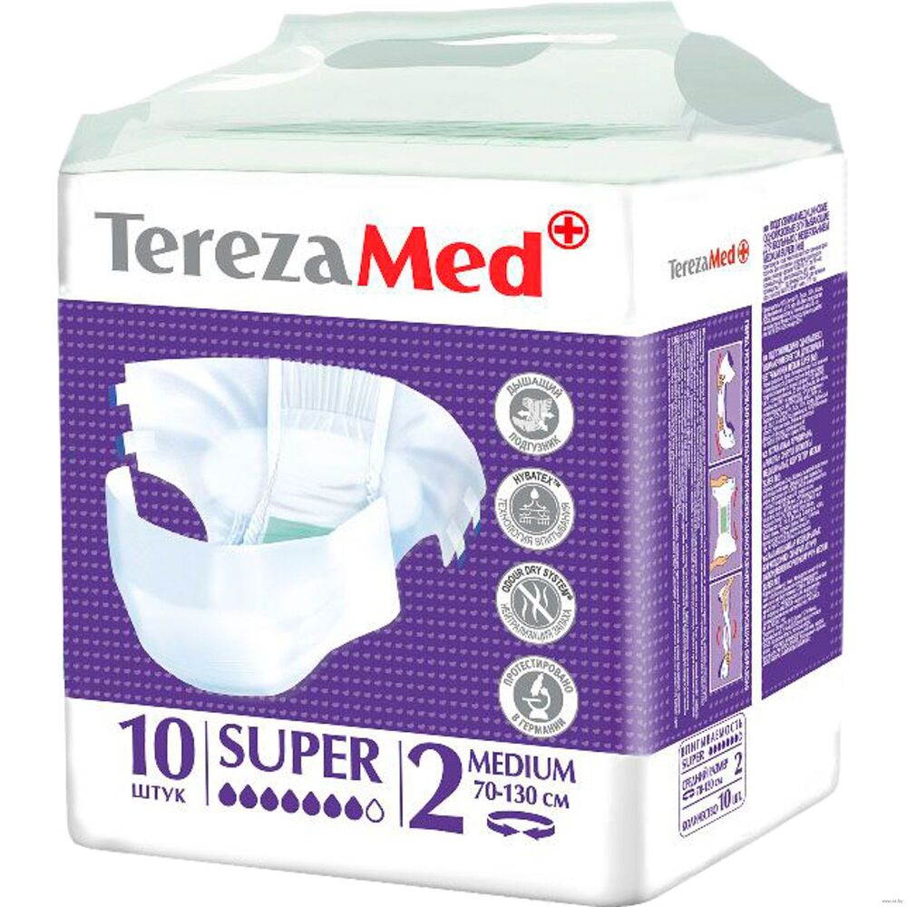 Купить Подгузники для взрослых TEREZA Super Medium №2 10 шт., Terezamed