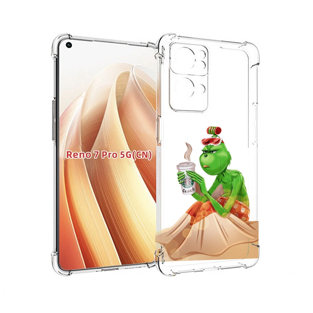 

Чехол MyPads Гринч-в-платье для OPPO Reno7 Pro 5G, Прозрачный, Tocco