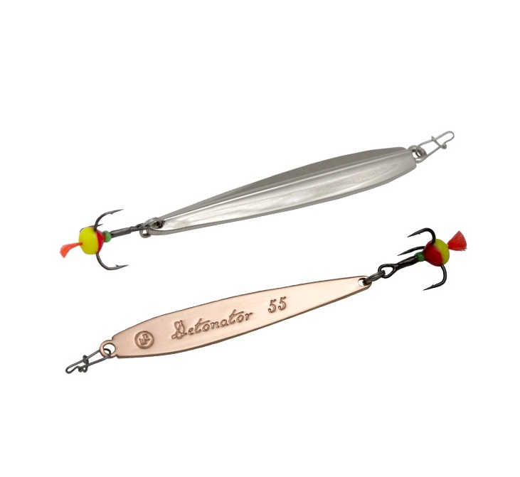 

Блесна вертикальная ECOPRO Detonator, 55мм, 4г,S/C, Золотистый;серебристый, EPVJDT55SC