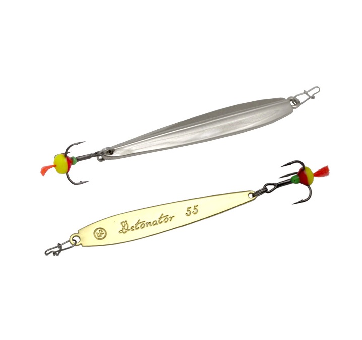 

Блесна вертикальная ECOPRO Detonator, 55мм, 4г,S/G, Золотистый;серебристый, EPVJDT55SG
