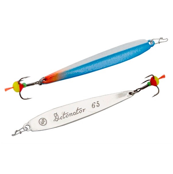

Блесна вертикальная ECOPRO Detonator, 65мм, 7г, BLS, Серебристый;синий, EPVJDT65BLS