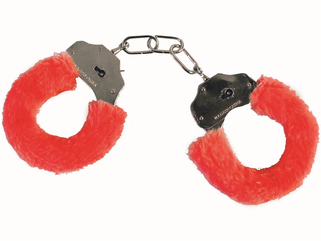 Наручники Present Time пушистые, красные (SY4860)