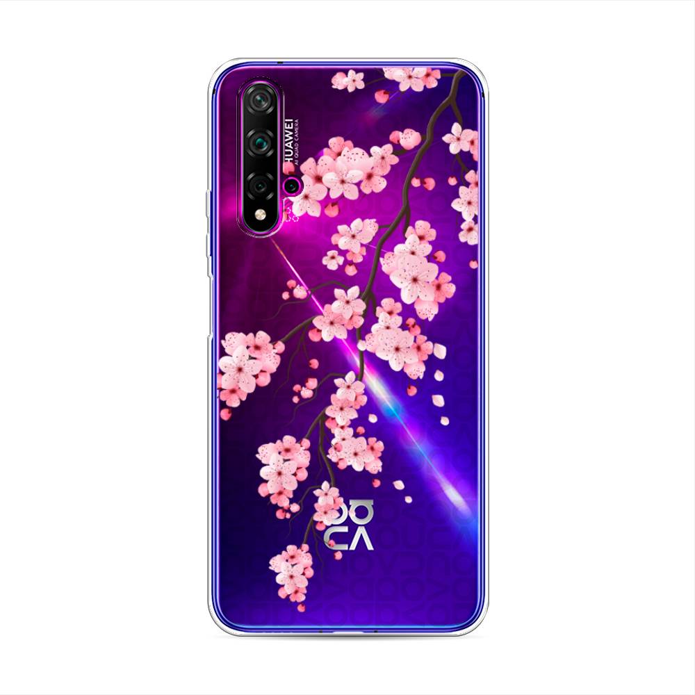 фото Чехол awog "розовая сакура" для huawei nova 5t