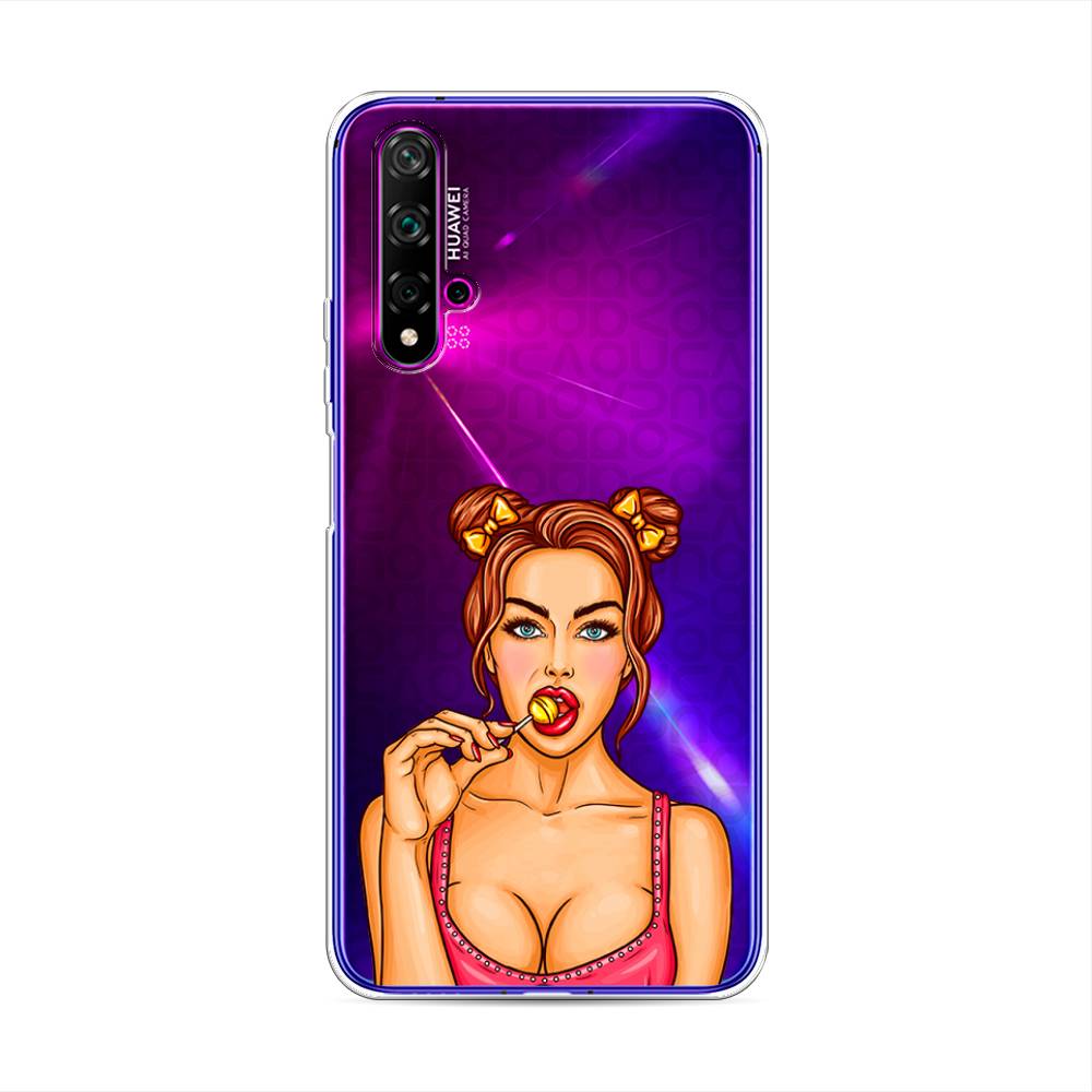 

Чехол Awog на Huawei Nova 5T "Вкусный леденец", Разноцветный
