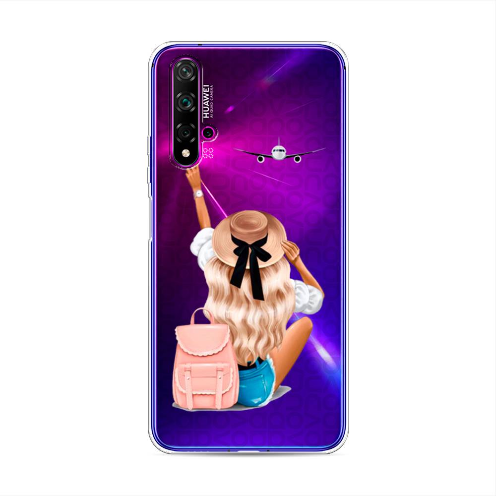 

Чехол Awog на Huawei Nova 5T "Автостопом самолетом", Разноцветный, 610550-7