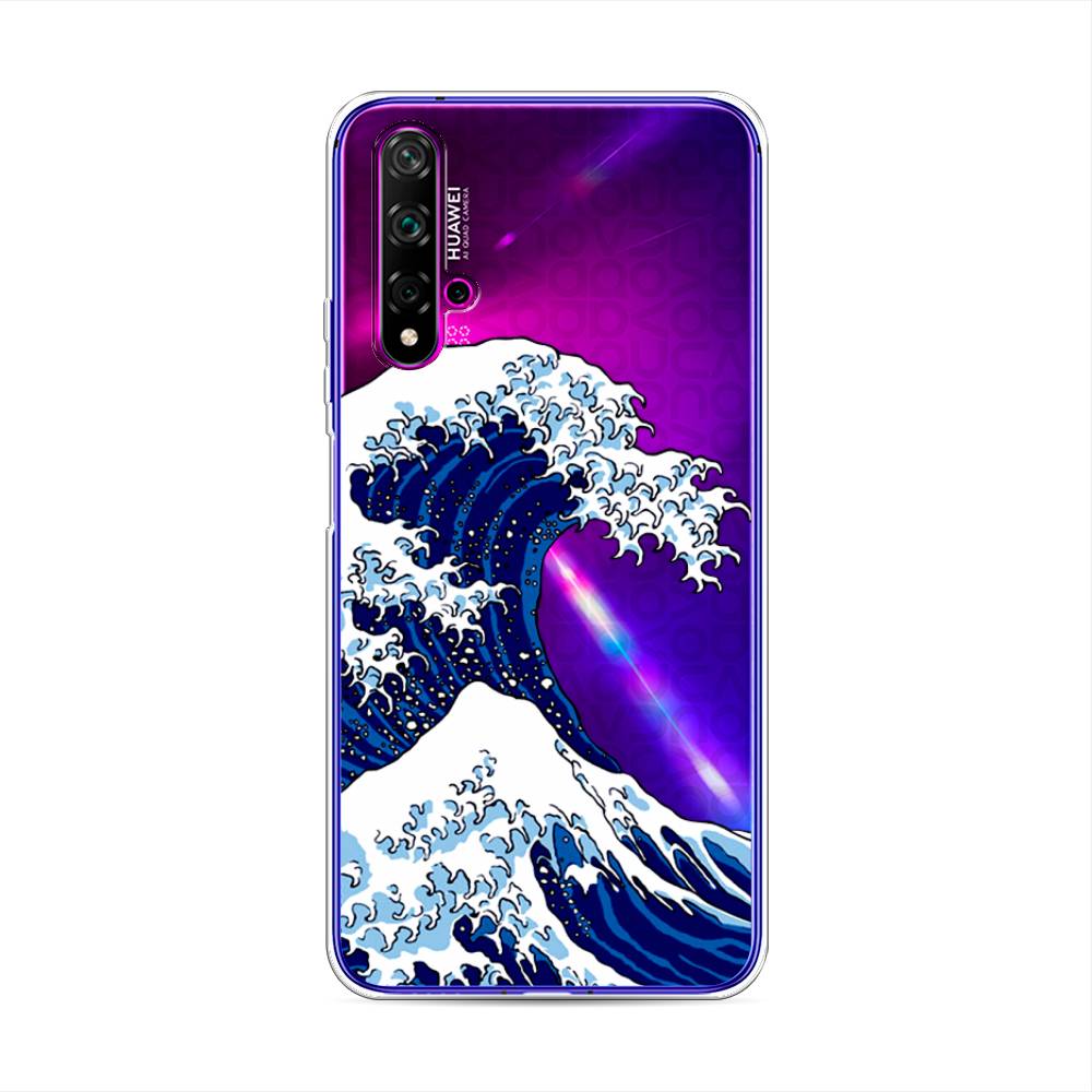 

Чехол Awog на Huawei Nova 5T "Волна в Канагаве", Разноцветный, 610550-4