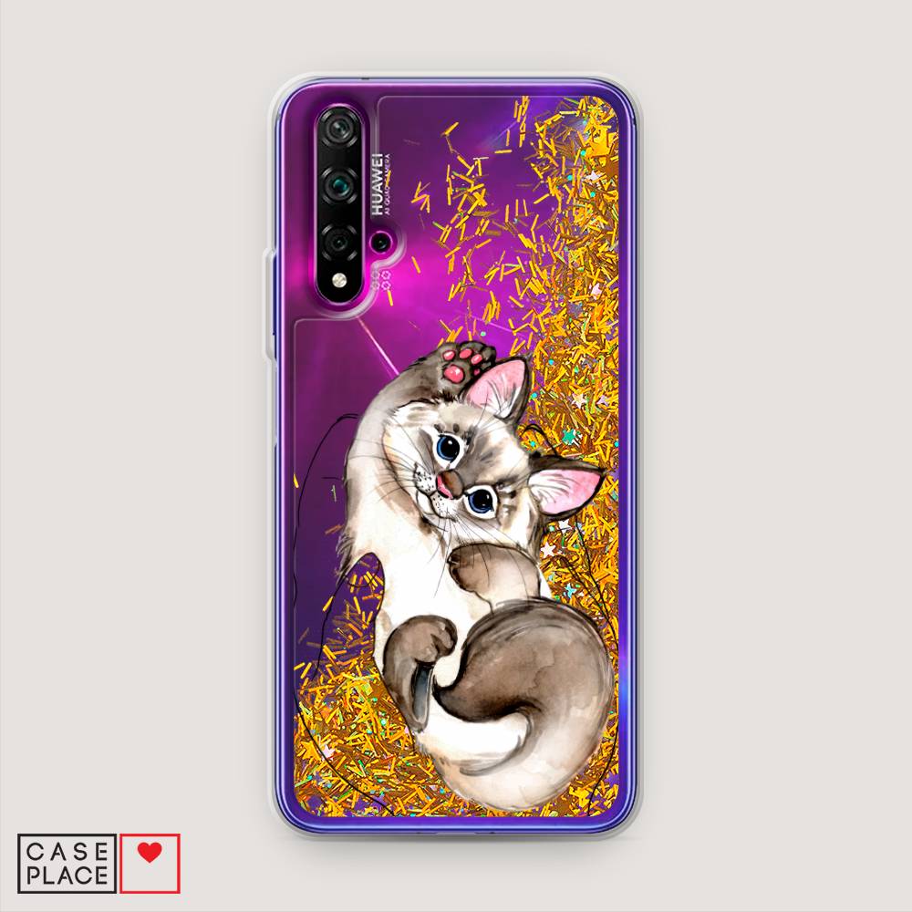 

Чехол Awog на Huawei Nova 5T "Котенок в ладошках", Разноцветный, 610590-1