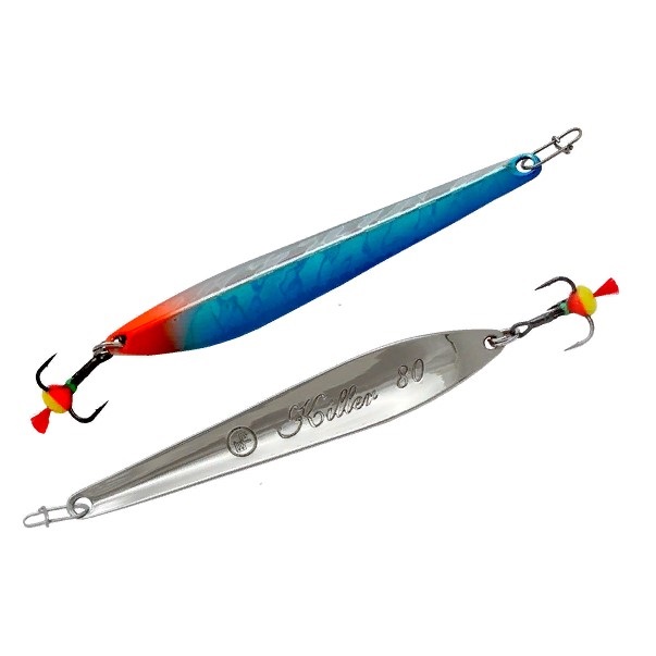 

Блесна вертикальная ECOPRO Killer, 60мм, 9г, BIB, Серебристый;синий, EPVJKT60BIB