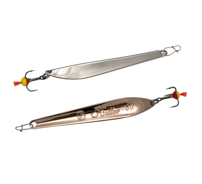 

Блесна вертикальная ECOPRO Killer, 60мм, 9г,S/C, Золотистый;серебристый, EPVJKT60SC