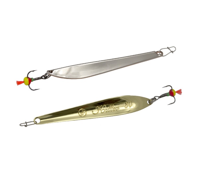 

Блесна вертикальная ECOPRO Killer, 60мм, 9г,S/G, Золотистый;серебристый, EPVJKT60SG