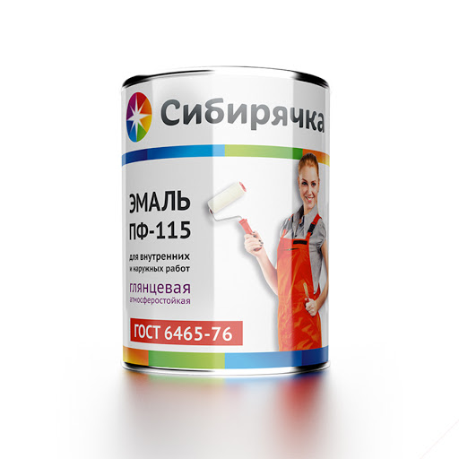 

Эмаль ПФ-115 Сибирячка черная глянцевая 1,9кг *1/6/240