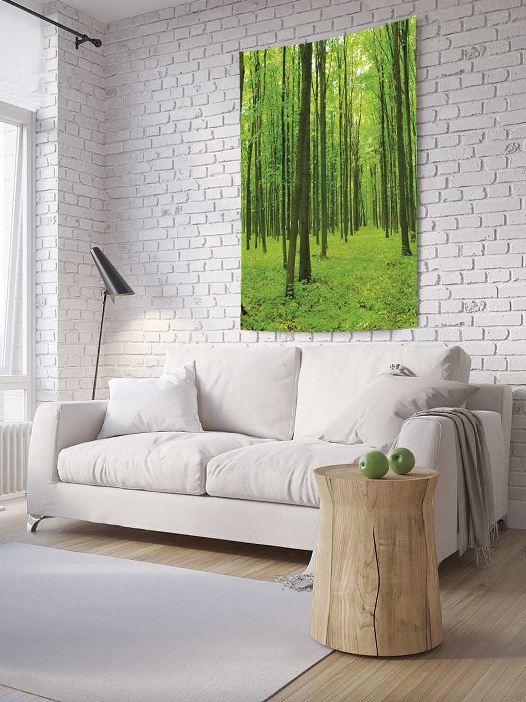 

Вертикальное фотопанно на стену JoyArty Лесная зелень 100x150 см, Лесная зелень