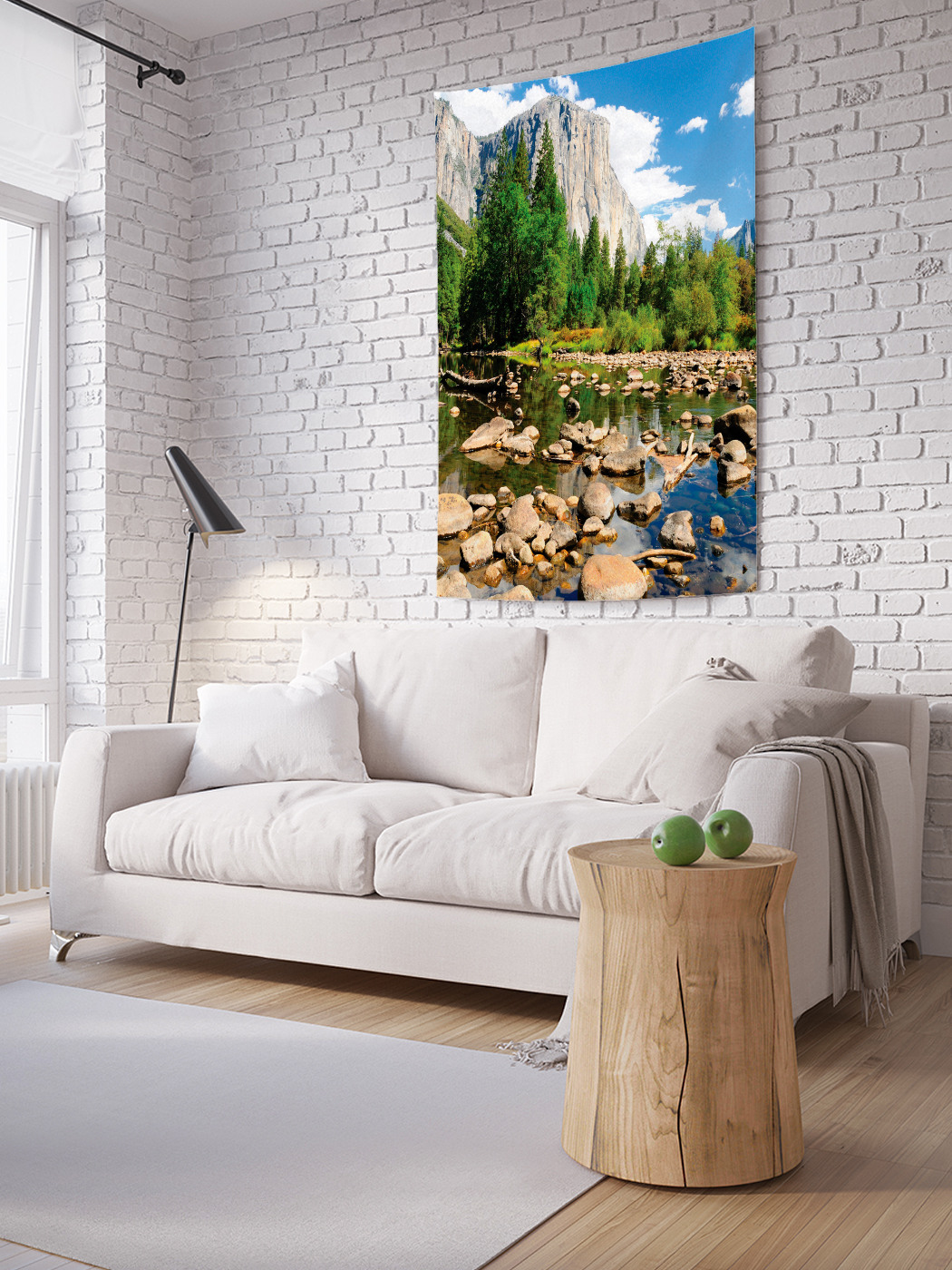 

Вертикальное фотопанно на стену JoyArty Каменистая река 100x150 см, Каменистая река