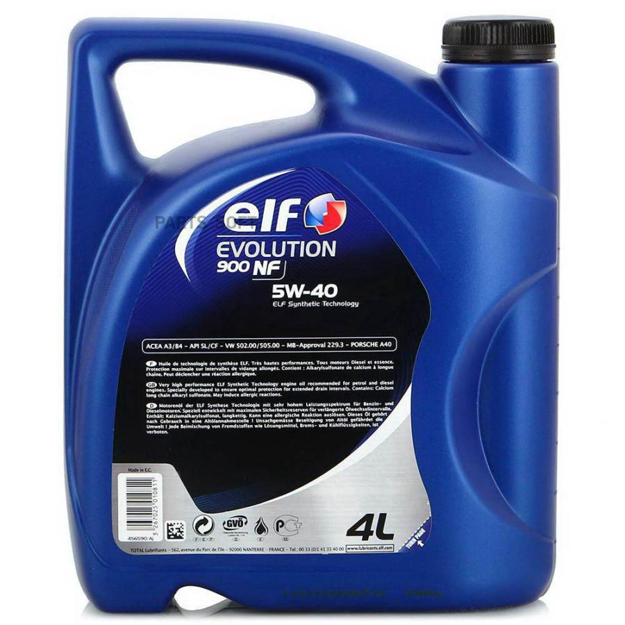 

Масло ELF EVOLUTION 900 NF 5W-40 4л.