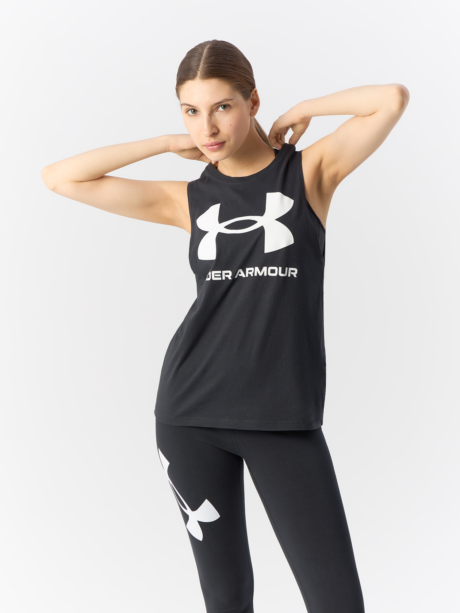 Майка женская Under Armour Sportstyle Graphic Tank 1356297 черная XL