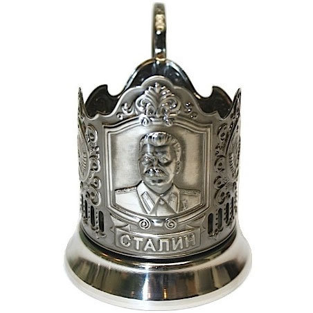 

Никелированный подстаканник «Сталин» Кольчугино, Бронза