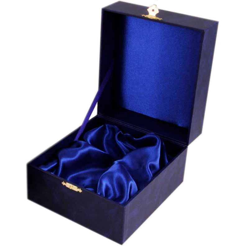 

Подарочный футляр для подстаканника бордовый, Бронза