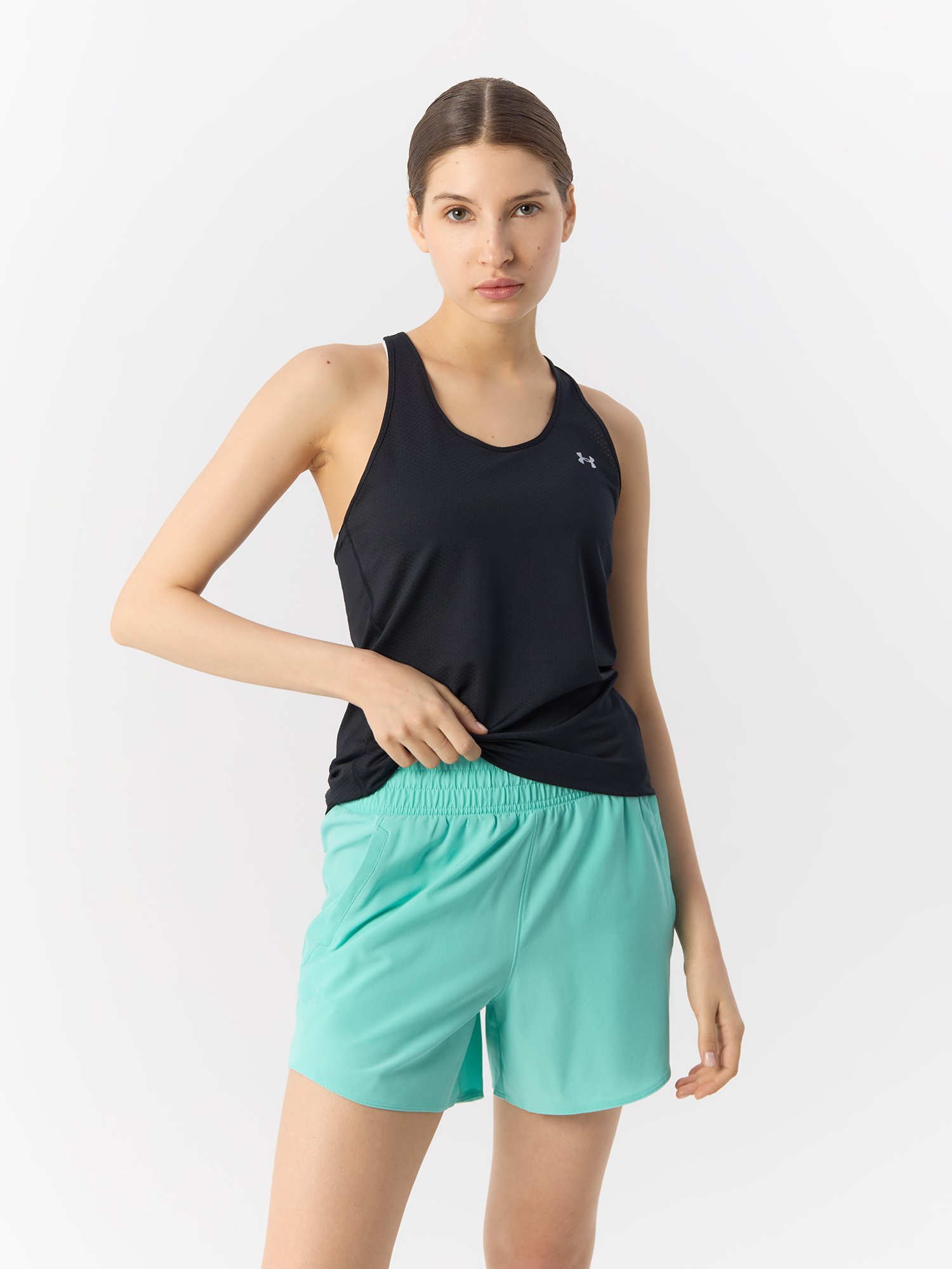 Майка женская Under Armour UA HG Armour Racer Tank 1328962 черная MD 5390₽