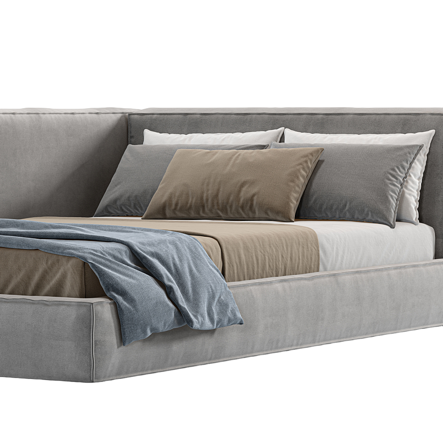 

Кровать-тахта Tuo Duo Аккуаро 178х228 серая, Аккуаро
