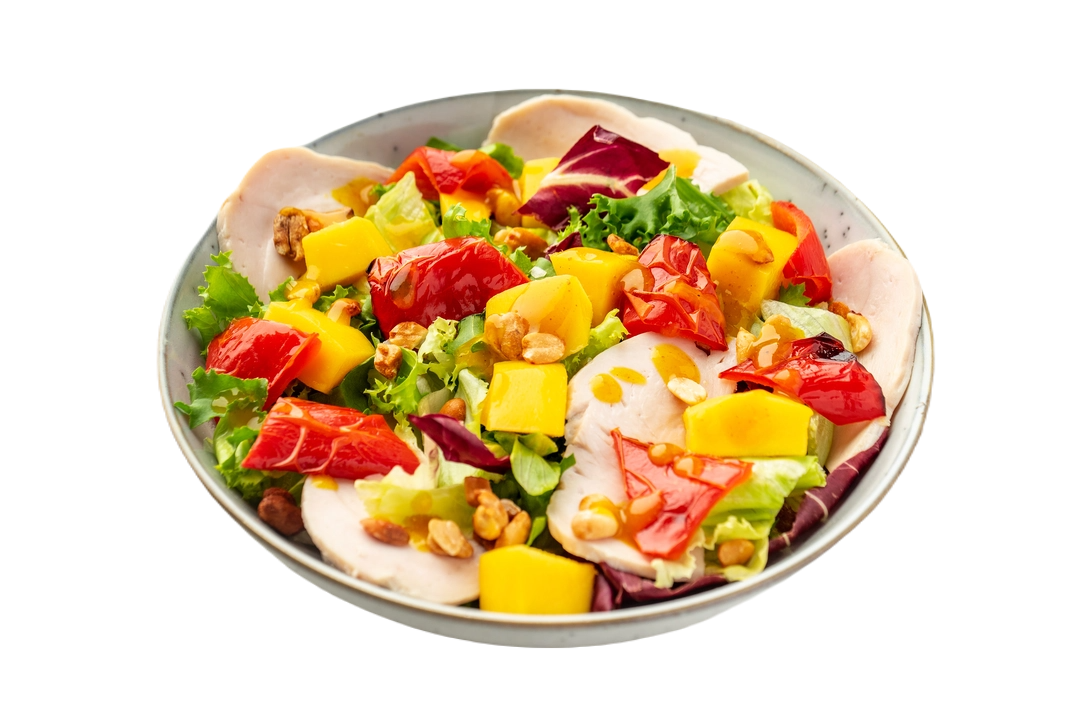 

Салат ВкусВилл с манго и индейкой 240 г