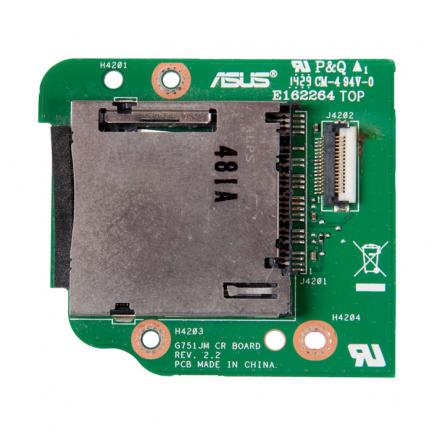 

Плата расширения G751JM CR BOARD Rev.2.2 для ноутбука Asus G751JY (плата картридера)